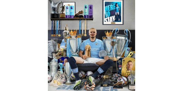 EspañolEl superdelantero noruego Haaland renueva contrato con el Manchester City hasta 2034